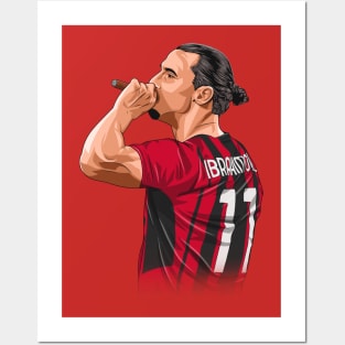 Zlatan Ibrahimović AC Milan Posters and Art